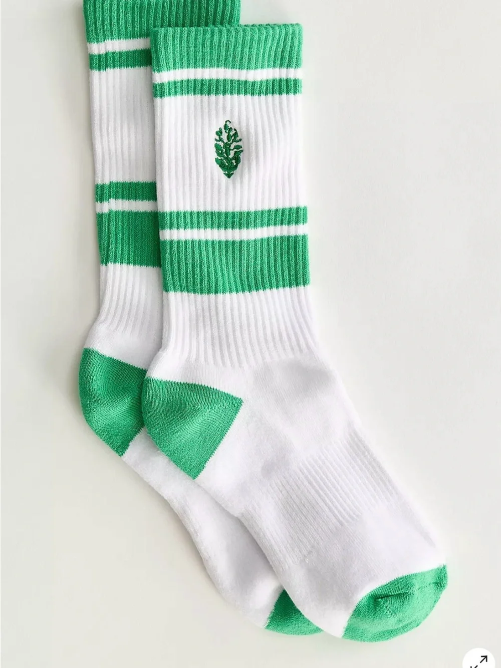 Free People Spring Break Prep Socks. NWT. Green
